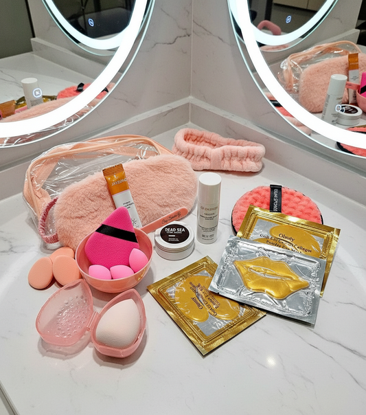 Kit de 18 piezas para neceser de maquillaje para días de spa