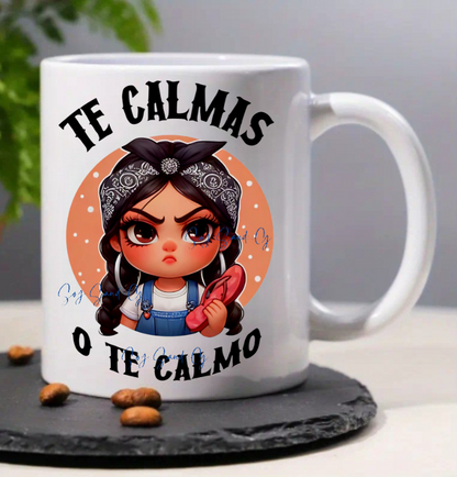 Te Calmas (Calm Down) - UVDTF Decal (Clear Background)