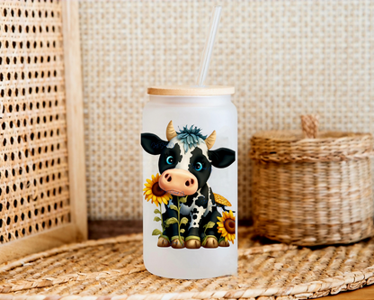 Sunflower Cow - UVDTF Decal