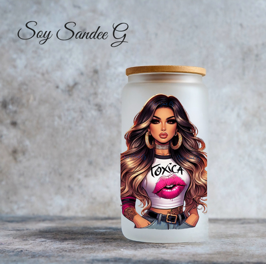 Latina Tóxica Pink Lips - UVDTF Decal for cups/hard surfaces