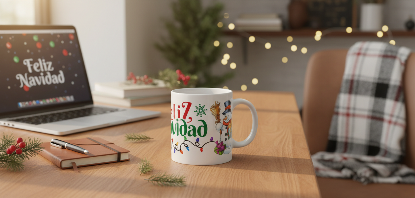 Feliz Navidad - UVDTF wrap for cups/hard surfaces sticker