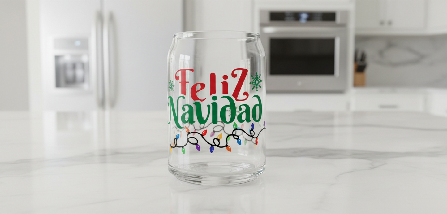 Feliz Navidad - UVDTF wrap for cups/hard surfaces sticker