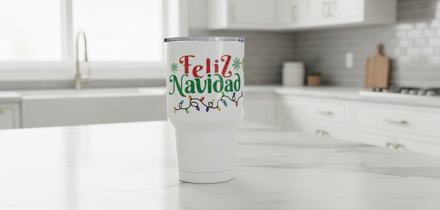 Feliz Navidad - UVDTF wrap for cups/hard surfaces sticker