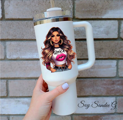 Latina Tóxica Pink Lips - UVDTF Decal for cups/hard surfaces sticker