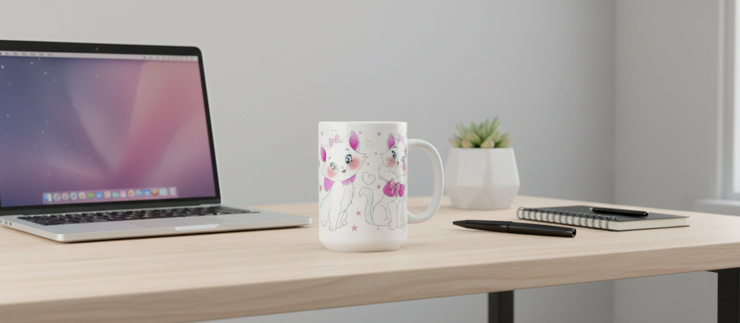 3 Cute Cats with Pink Bows - UVDTF Wrap for cups/hard surfaces sticker