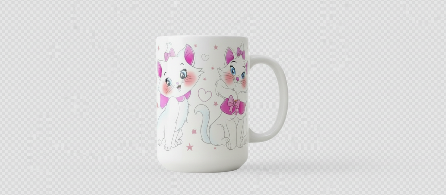 3 Cute Cats with Pink Bows - UVDTF Wrap for cups/hard surfaces sticker