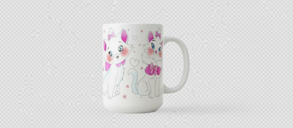 3 Cute Cats with Pink Bows - UVDTF Wrap for cups/hard surfaces sticker