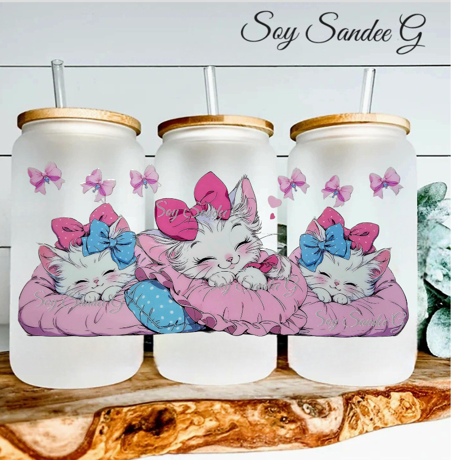 3 Sleeping Cats - UVDTF Wrap for cups/hard surfaces sticker