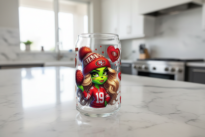 49ers Green Cheerleader - UVDTF Wrap for cups/hard surfaces sticker