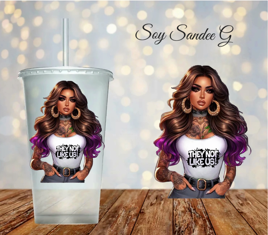 Latina They Not Like Us - UVDTF Decal for cups/hard surfaces sticker