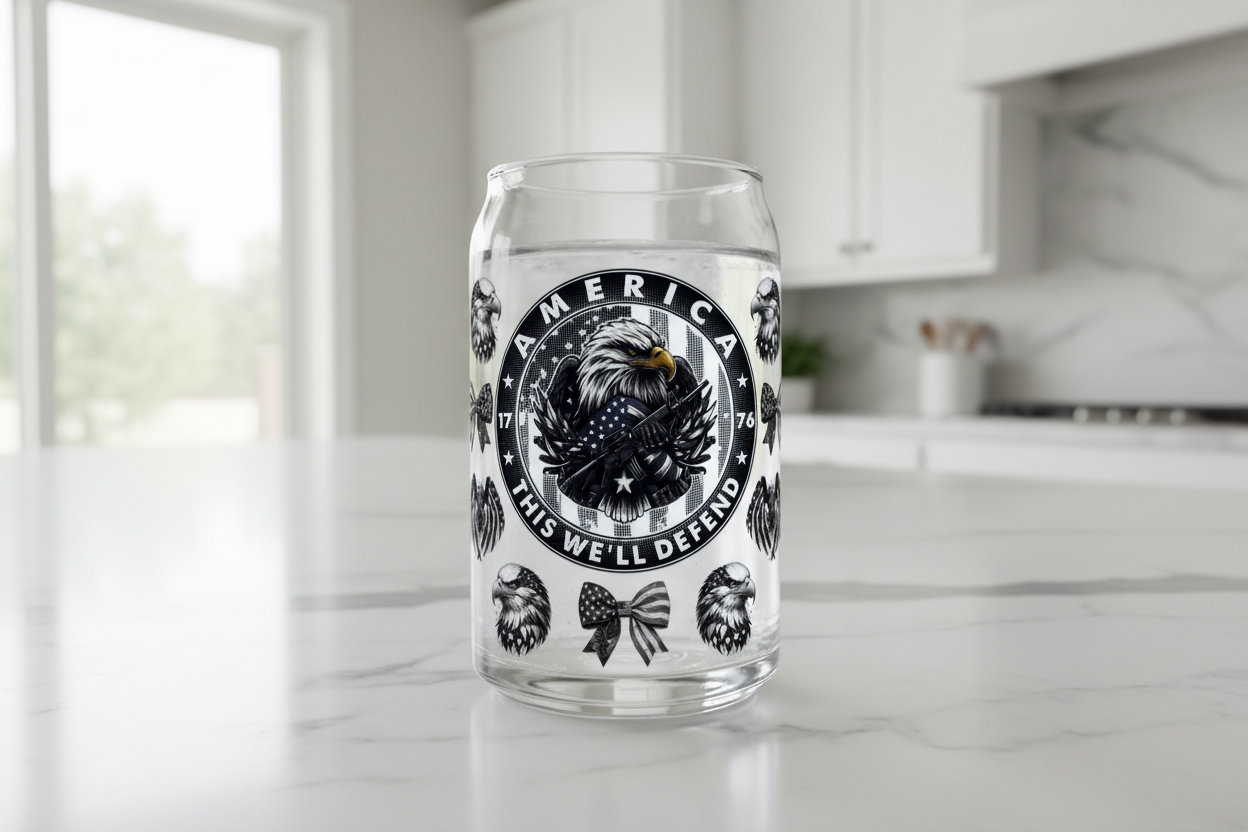 America This We'll Defend - UVDTF Wrap for cups/hard surfaces sticker