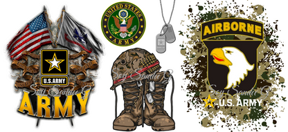 Army Airborne - UVDTF Wrap for cups/hard surfaces sticker