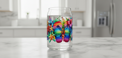 Beach Sandals - UVDTF Wrap for cups/hard surfaces sticker