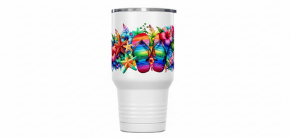 Beach Sandals - UVDTF Wrap for cups/hard surfaces sticker