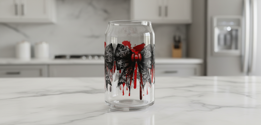 Black Lace Bows - UVDTF Wrap for cups/hard surfaces sticker