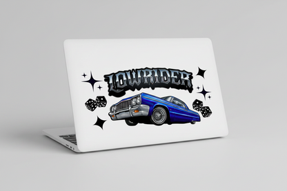 Blue Lowrider - UVDTF Wrap for cups/hard surfaces sticker