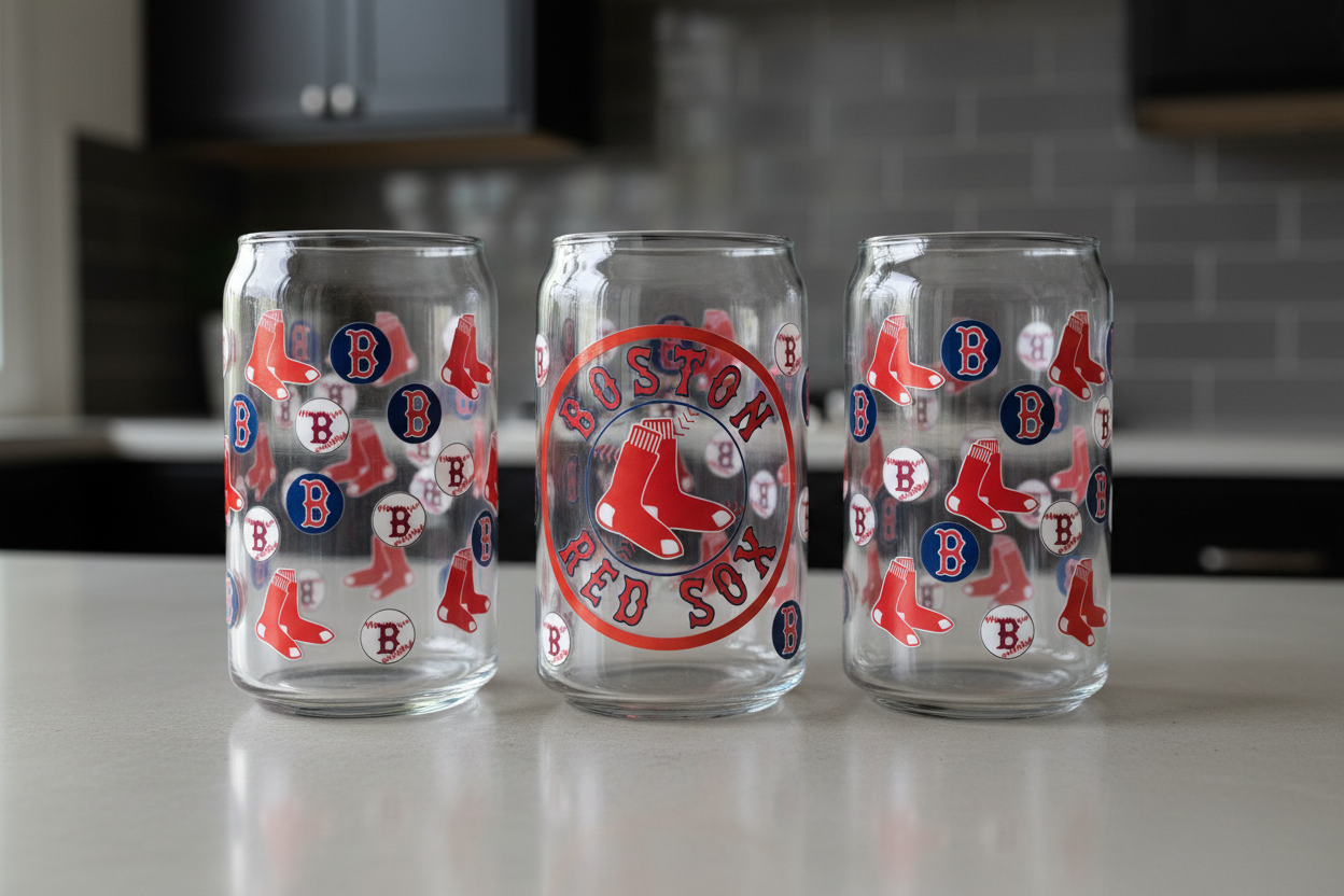 Boston Red Sox - UVDTF Wrap for cups/hard surfaces sticker