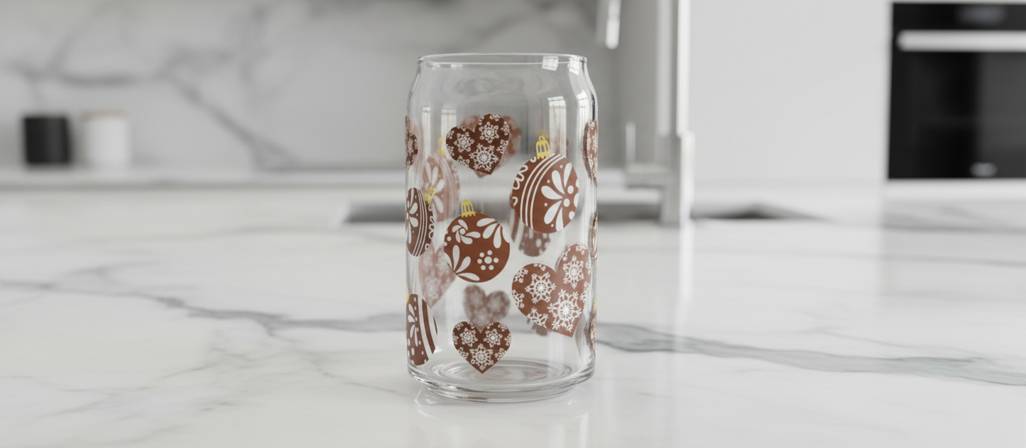 Brown Christmas Ornaments- UVDTF Wrap for cups/hard surfaces sticker