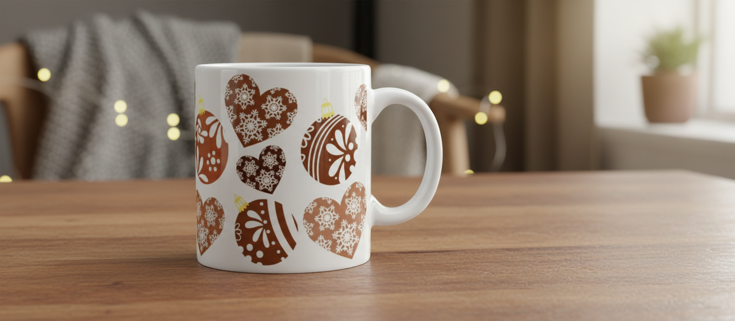 Brown Christmas Ornaments- UVDTF Wrap for cups/hard surfaces sticker