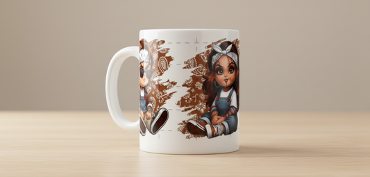 Chicano Couple - UVDTF Wrap for cups/hard surfaces sticker