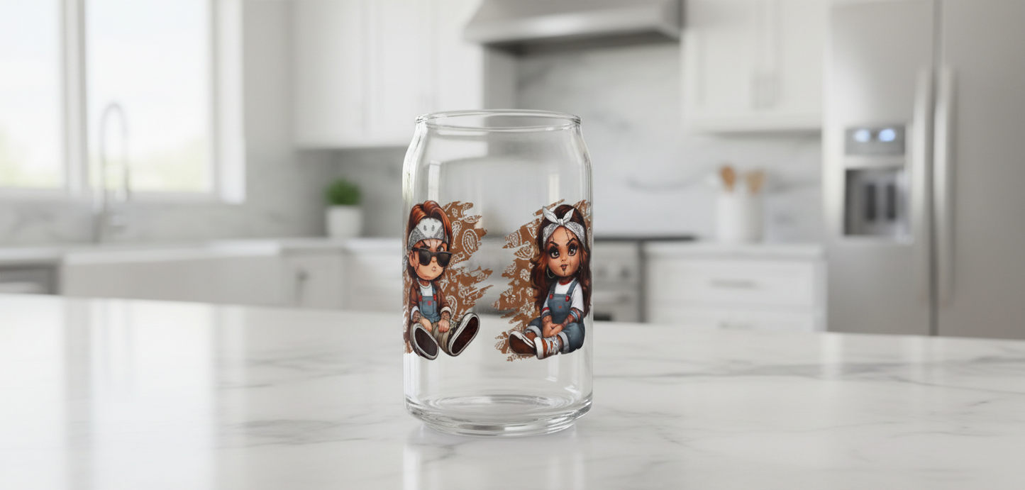 Chicano Couple - UVDTF Wrap for cups/hard surfaces sticker