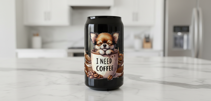 Chihuahua in a Mug - UVDTF Wrap for cups/hard surfaces sticker