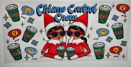 Chisme Control Crew - UVDTF Wrap for cups/hard surfaces sticker