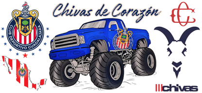 Chivas Truck - UVDTF Wrap for cups/hard surfaces sticker