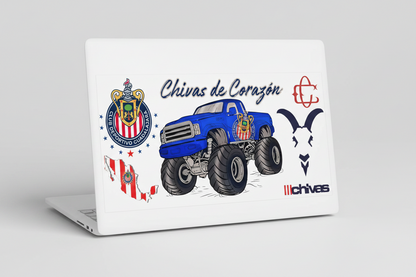 Chivas Truck - UVDTF Wrap for cups/hard surfaces sticker