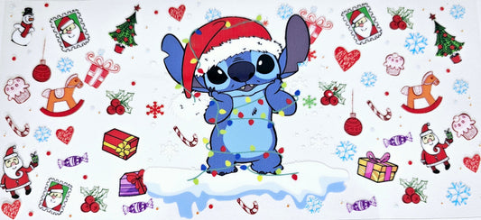Christmas Stitch - UVDTF Wrap for cups/hard surfaces sticker