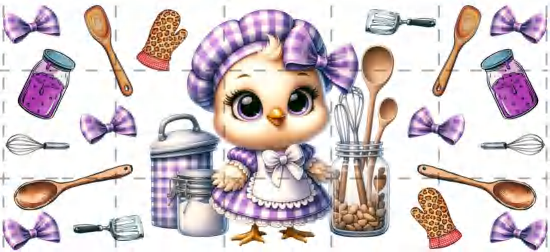 Manta UVDTF con elefante y flores para bebé