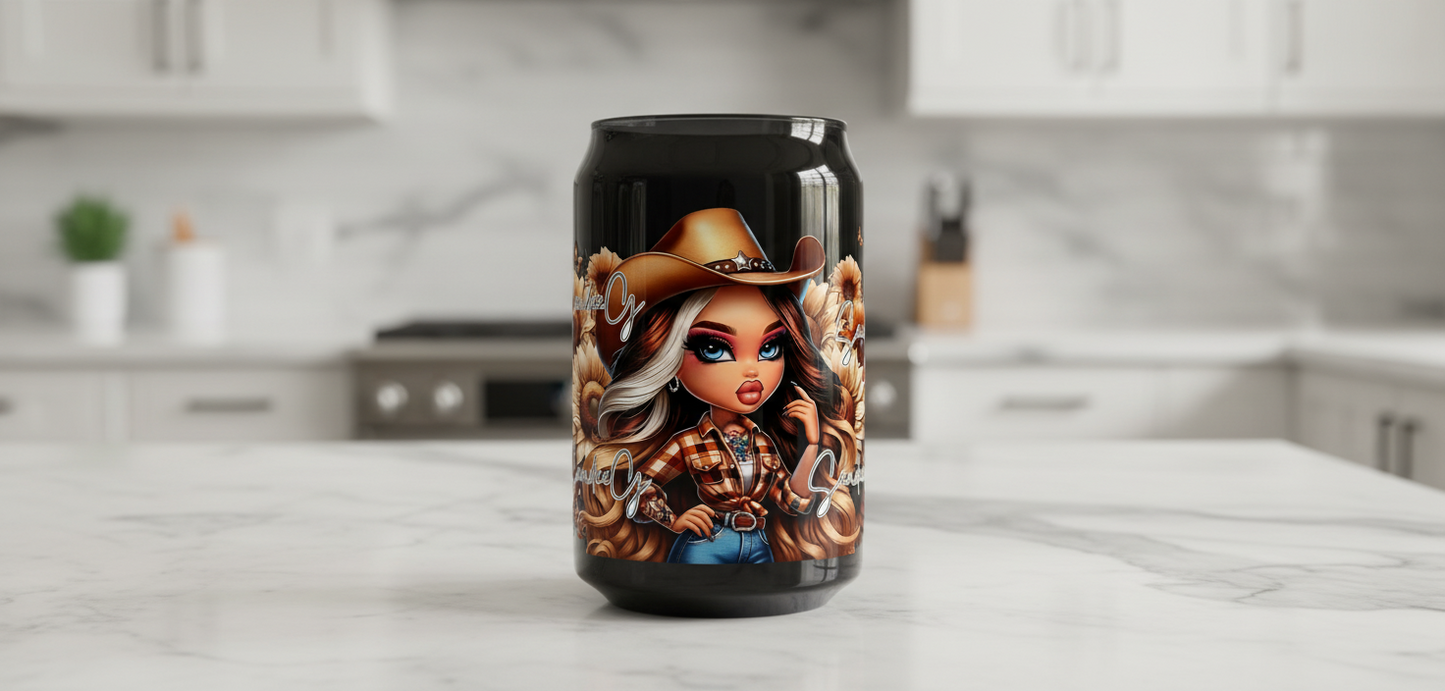 Cowgirl - UVDTF Wrap for cups/hard surfaces sticker