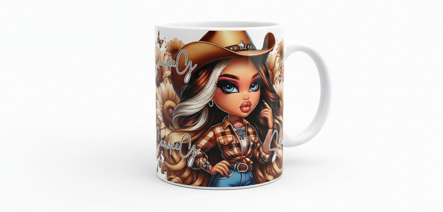 Cowgirl - UVDTF Wrap for cups/hard surfaces sticker