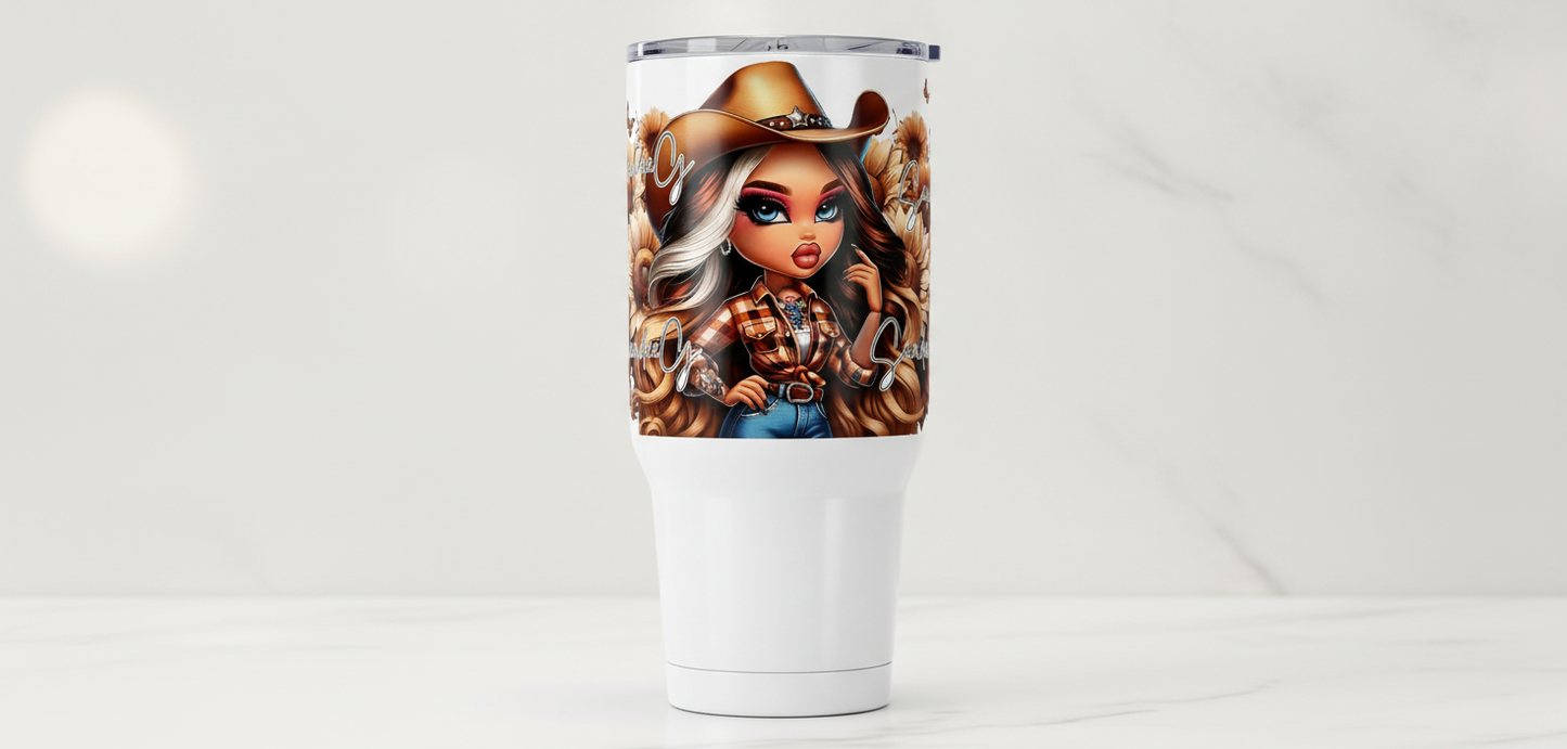Cowgirl - UVDTF Wrap for cups/hard surfaces sticker
