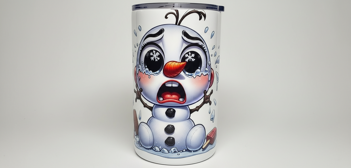 Crying Snowman - UVDTF Wrap for cups/hard surfaces sticker