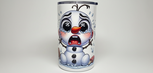 Crying Snowman - UVDTF Wrap for cups/hard surfaces sticker