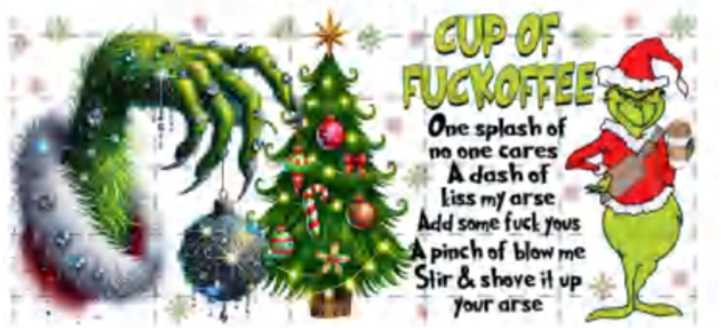 Envoltura de chocolate caliente con UVDTF de Whoville