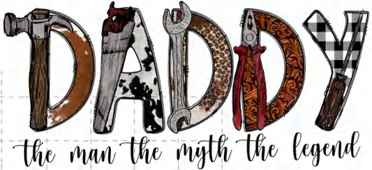 Daddy Tools - UVDTF Wrap for cups/hard surfaces sticker