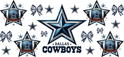 Dallas Cowboys Stars - UVDTF Wrap for cups/hard surfaces sticker