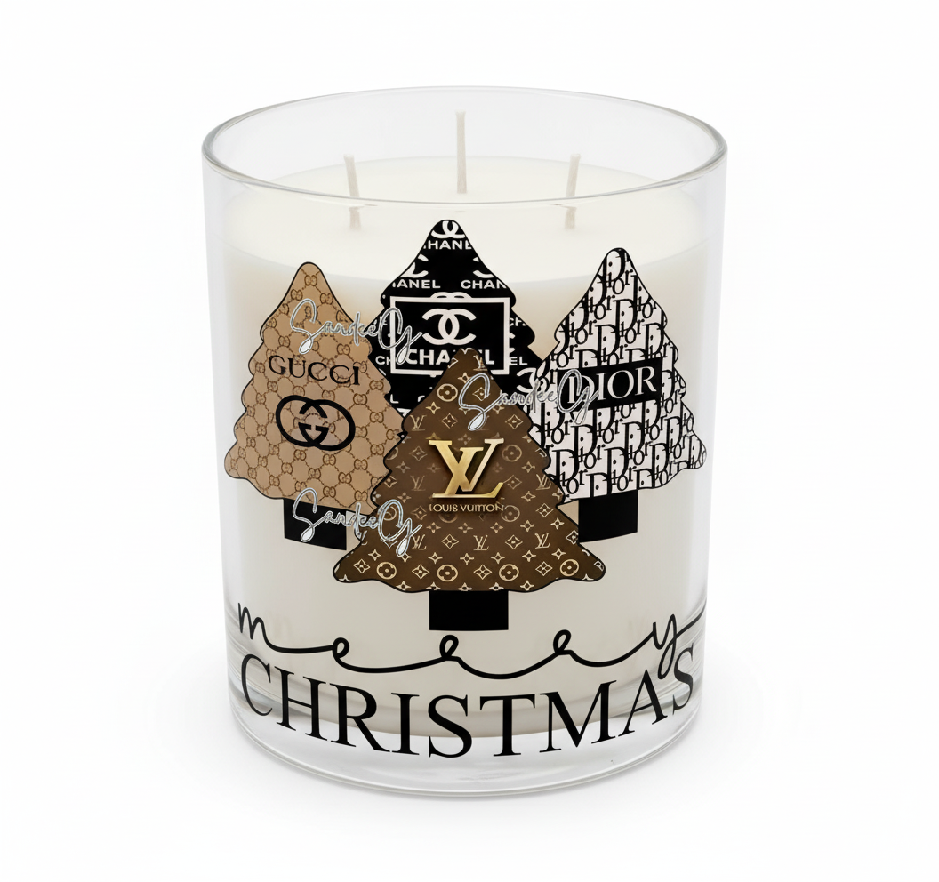 Designer Christmas Trees - UVDTF Decal for cups/hard surfaces sticker