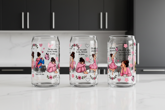 Entonces se disfraza (So she disguises) - UVDTF wrap for cups/hard surfaces sticker