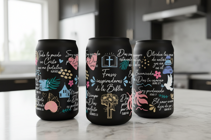 Frases de la Biblia (Spanish Bible Phrases) - UVDTF Wrap for cups/hard surfaces sticker