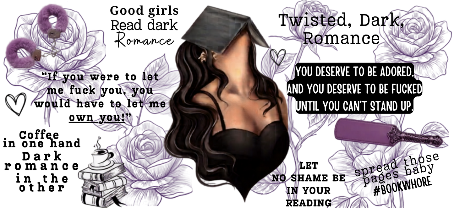 Good Girls Read Dark Romance - UVDTF Wrap for cups/hard surfaces sticker