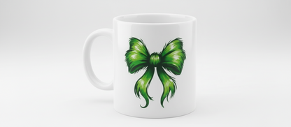Green Christmas Bows - UVDTF wrap for cups/hard surfaces sticker