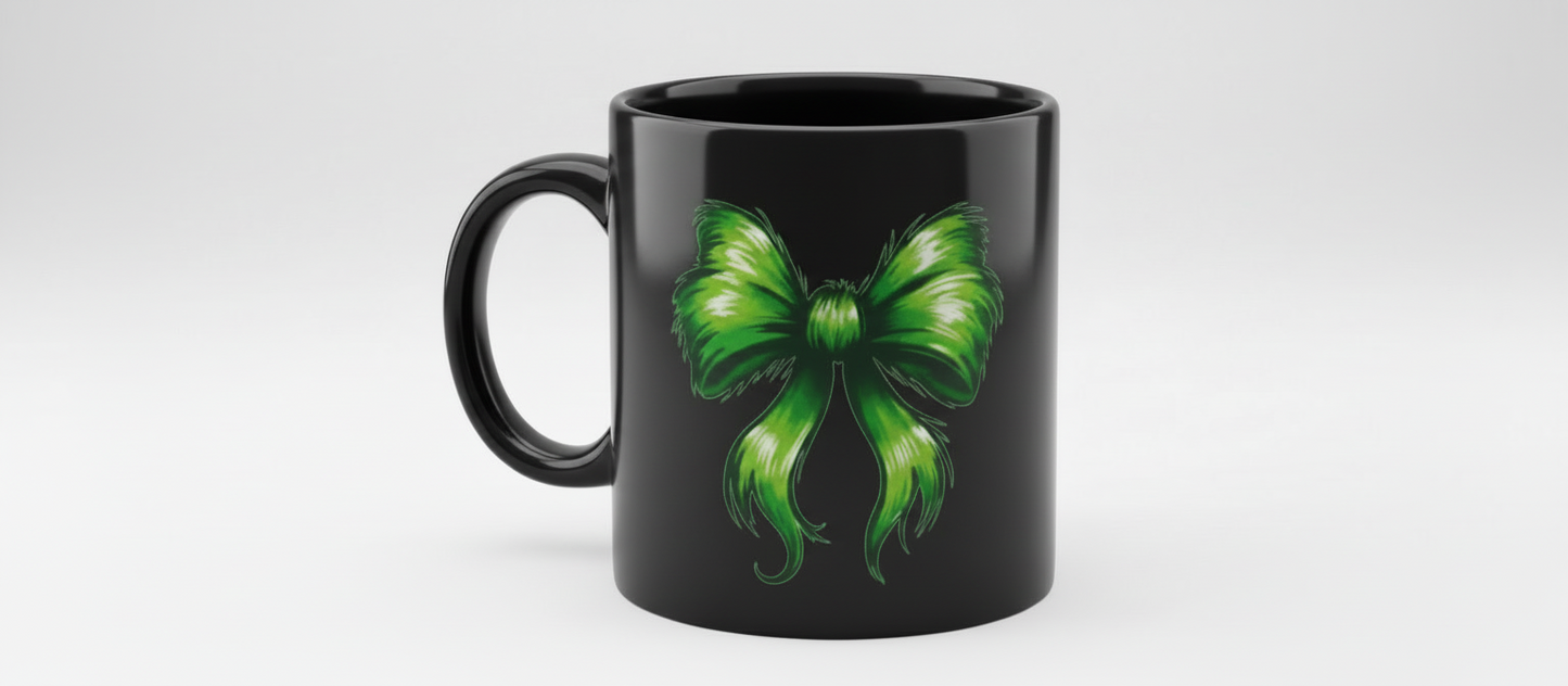 Green Christmas Bows - UVDTF wrap for cups/hard surfaces sticker