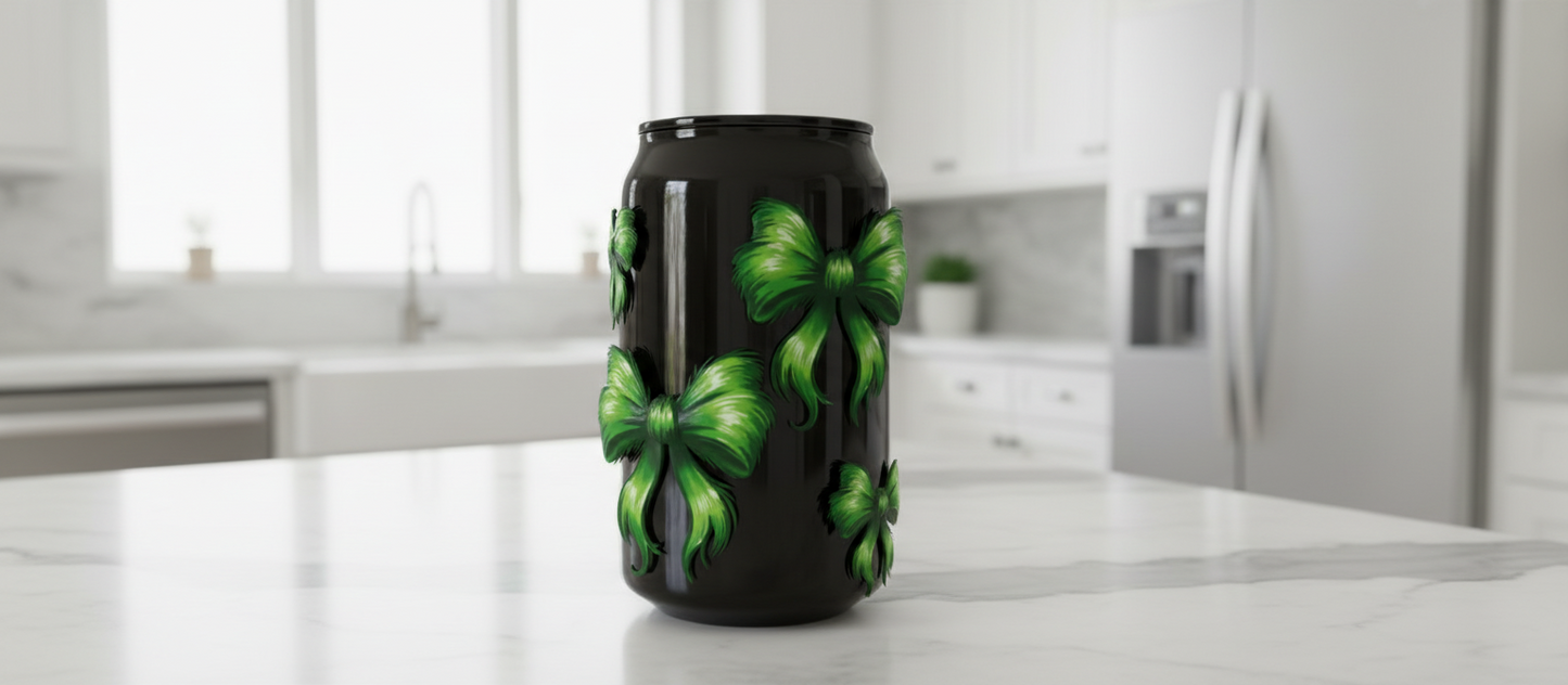 Green Christmas Bows - UVDTF wrap for cups/hard surfaces sticker