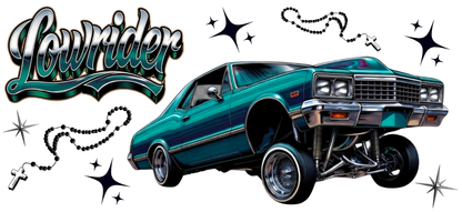 Green Lowrider - UVDTF Wrap for cups/hard surfaces sticker