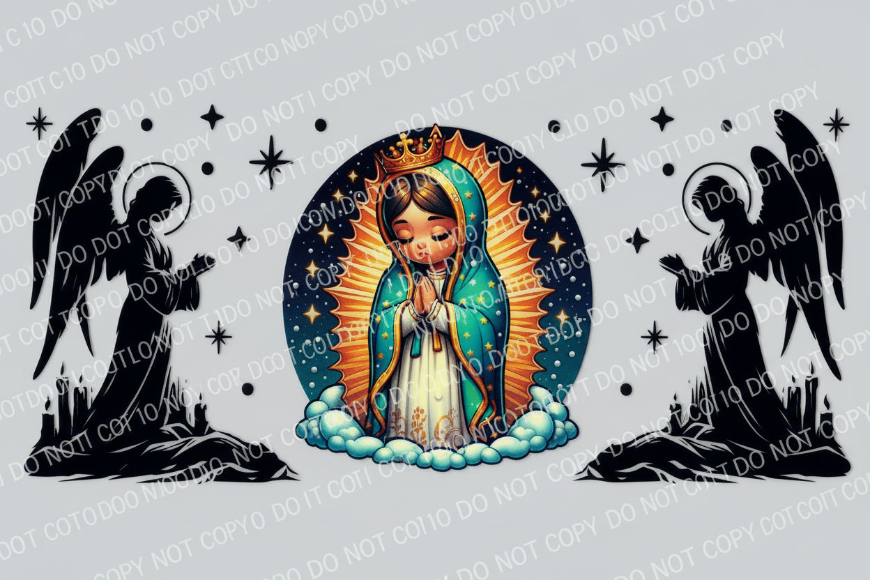 Virgencita & Guardians - UVDTF Wrap for cups/hard surfaces sticker