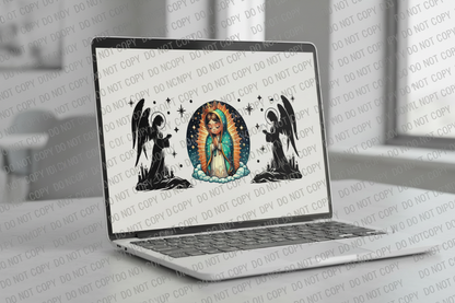 Virgencita & Guardians - UVDTF Wrap for cups/hard surfaces sticker