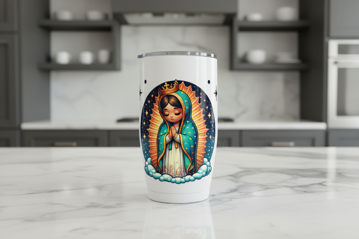 Virgencita & Guardians - UVDTF Wrap for cups/hard surfaces sticker